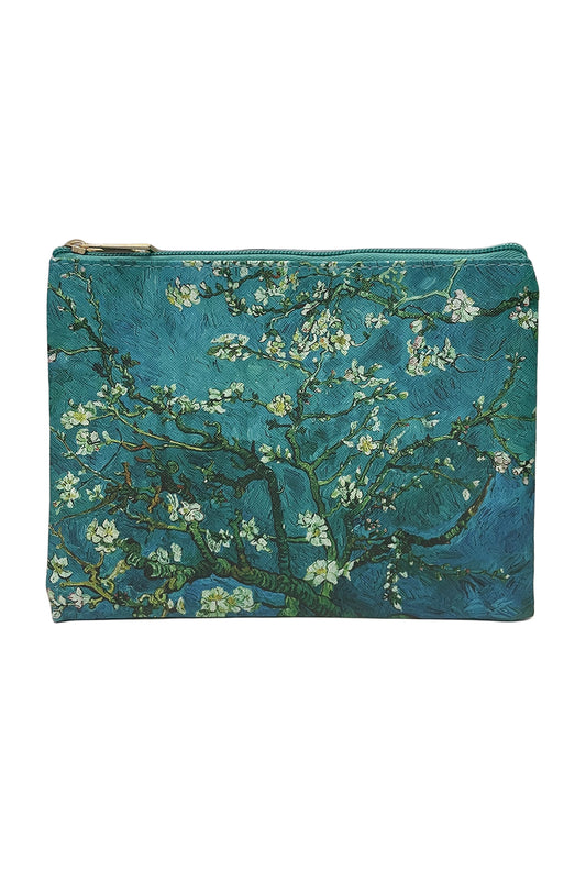 Van Gogh Almond Blossom Zipped Make Up Bag Clutch Pencil Case PU Waterproof