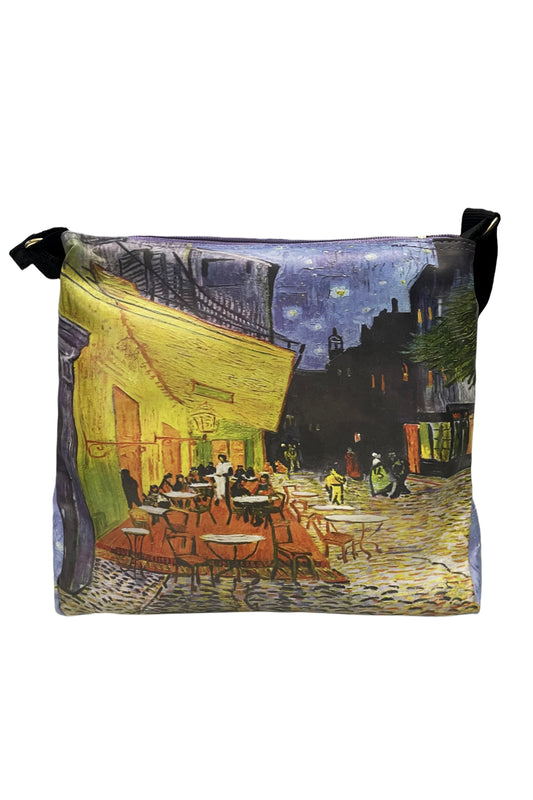 Van Gogh Terrace at Night HandBag Cross Body Bag PU