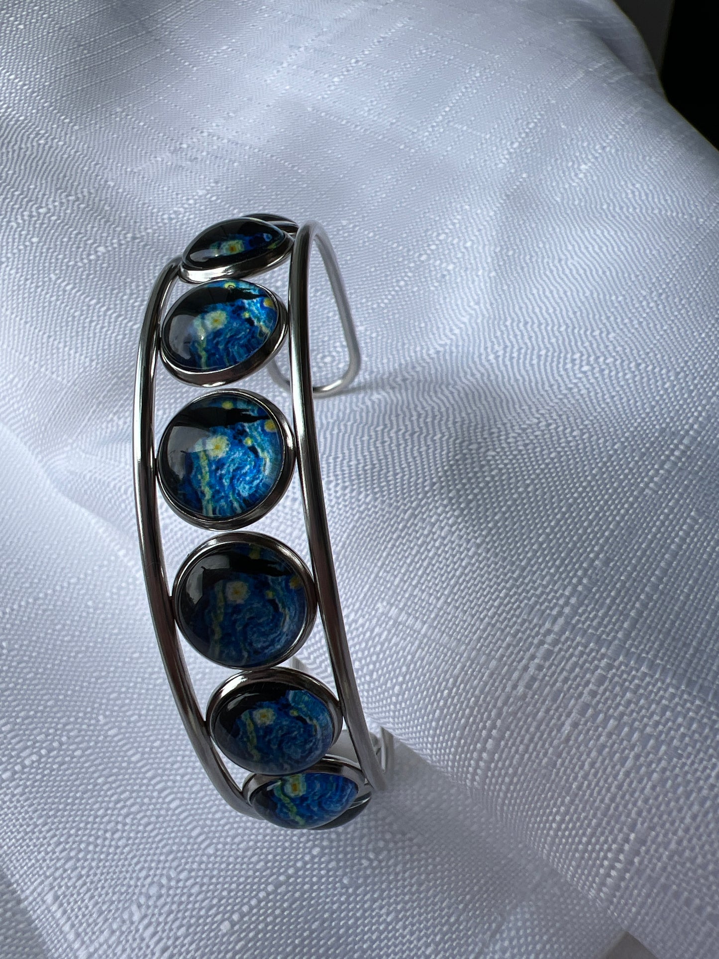 Silver Van Gogh Bangle