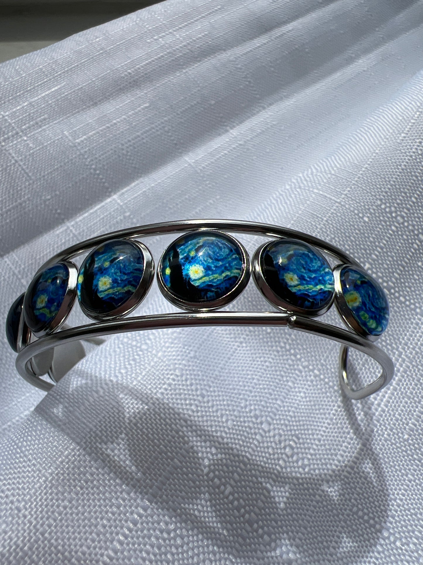 Silver Van Gogh Bangle